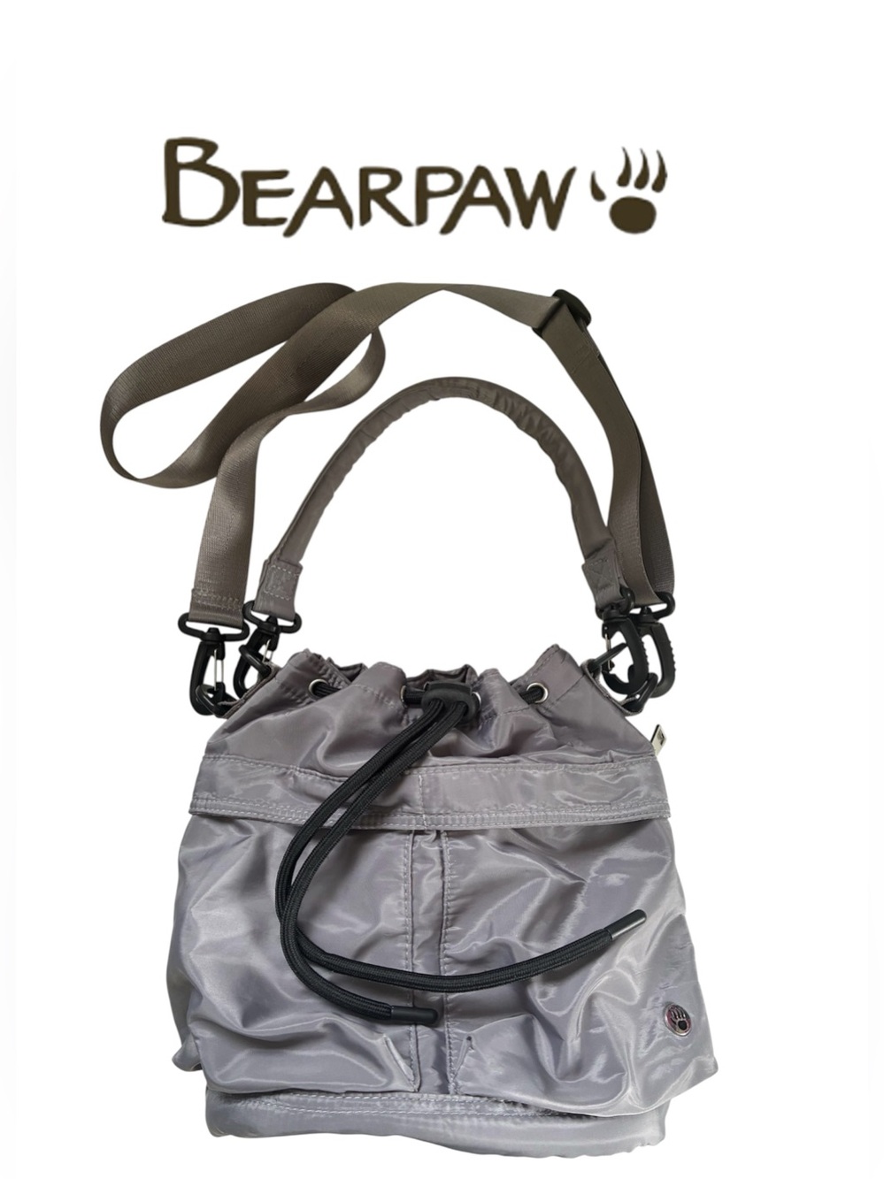 BEARPAW CROSSBODY PURSE DRAWSTRING BUCKET BAG